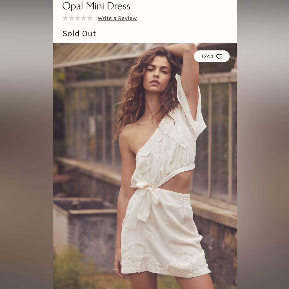 NWT ⭐️ Rare ⭐️ Free People Opal Mini Dress (size 2)
